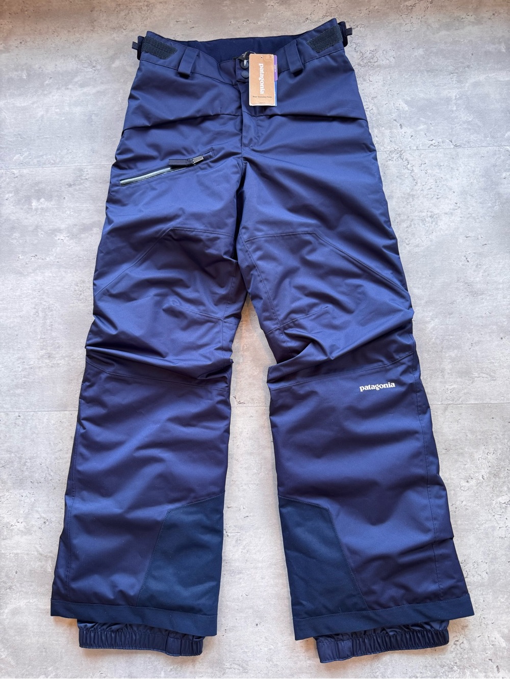 NWT Patagonia Boys Snowshot Pants Classic Navy Size 12 Ski Snowboard